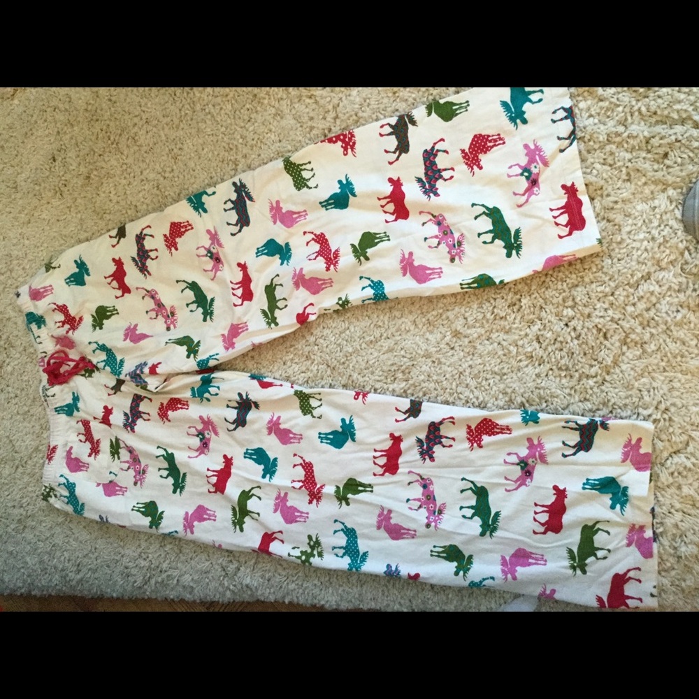 Fun moose flannel pajama pants!